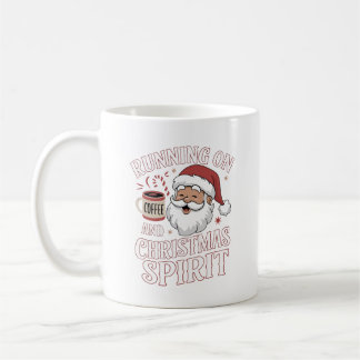 おもしろいクリスマスサンタコーヒーラバーデザイン コーヒーマグカップ