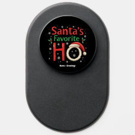 おもしろいクリスマスサンタズホお気に入りのクリスマスパジャマ ポップソケット