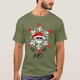 おもしろいクリスマスサンタティーホホホホホホリデイスタイル Tシャツ