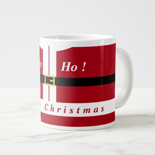 おもしろいクリスマスサンタマグズ ジャンボコーヒーマグカップ (正面右)