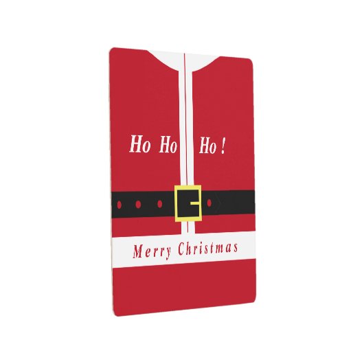 おもしろいクリスマスサンタメタルプリント メタルプリント (3/4)