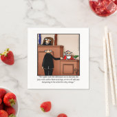 おもしろいクリスマスサンタモアナプキン スタンダードカクテルナプキン (インサイチュ)