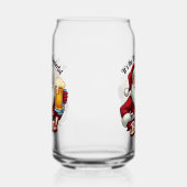 おもしろいクリスマスサンタ最も素晴らしいパーティー ガラス缶 (左)