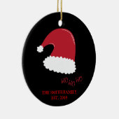 おもしろいクリスマスサンタ設立ファミリーオーナメント セラミックオーナメント (右)