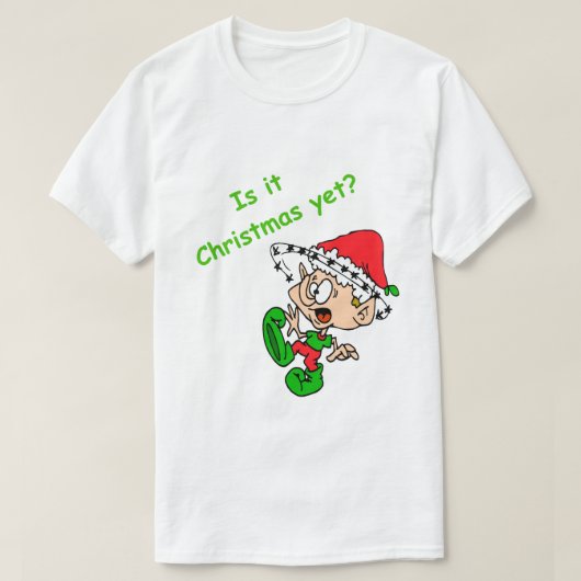 おもしろいクリスマスシャツキュート小妖精や小人ホリデーストレス Tシャツ (デザイン正面)