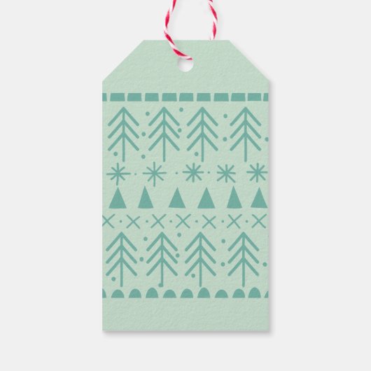 おもしろいクリスマスシャークギフトラベル ギフトタグ (裏面)