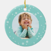 おもしろいクリスマスシャークセラミックオーナメント セラミックオーナメント (裏面)