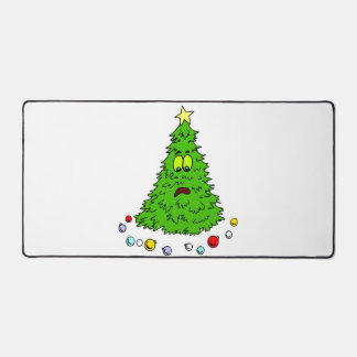 おもしろいクリスマスジョークツリー失ったボールクリスマス休日 デスクマット