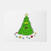 おもしろいクリスマスジョークツリー失ったボールクリスマス休日 ドアマット (正面)