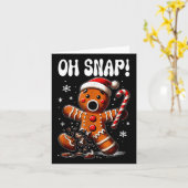 おもしろいクリスマスジンジャーブレッドマンオ・スナップ衣装PAJ カード (黄色い花)