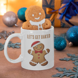 おもしろいクリスマスジンジャーブレッドマンパーソナライズされた コーヒーマグカップ