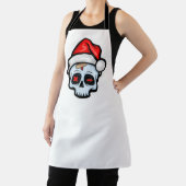 おもしろいクリスマススカル、漫画スタイル エプロン (インサイチュ)