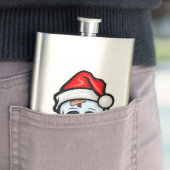 おもしろいクリスマススカル、漫画スタイル フラスク (インサイチュ)