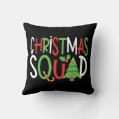 おもしろいクリスマススクワッドファミリーホリデー クッション (裏面)
