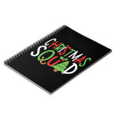 おもしろいクリスマススクワッドファミリーホリデー ノートブック (左側)