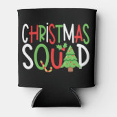 おもしろいクリスマススクワッドファミリーホリデー 缶クーラー (正面)