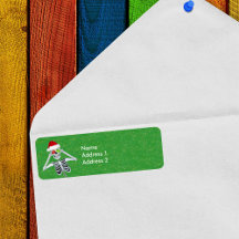 おもしろいクリスマススケルトンオーナメントアイズハットグリーン