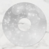 おもしろいクリスマススケルトンオーナメント帽子サークル ワイングラスタグ (裏面)