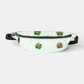 おもしろいクリスマススケルトンスパッタ形状グリーンドット ファニーパック (正面)