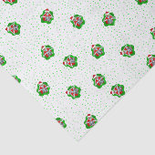 おもしろいクリスマススケルトンSanta Hats in Circles Dots 薄葉紙 (詳細)