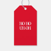 おもしろいクリスマスストッキング猫 ギフトタグ (裏面)