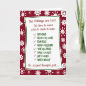 おもしろいクリスマスストレスカード シーズンカード (正面)