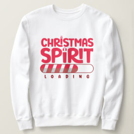 おもしろいクリスマススピリット装填白スワイシャツ スウェットシャツ