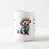 おもしろいクリスマスセーターのラゴットロマグノロ コーヒーマグカップ (中央)