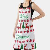 おもしろいクリスマスセータースタイルホリデーパターン エプロン (インサイチュ)