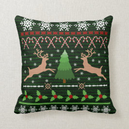 おもしろいクリスマスセーターホリデートナカイ クッション