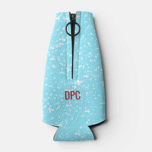 おもしろいクリスマスダンサートインデナープンモノグラムの ボトルクーラー (裏面)