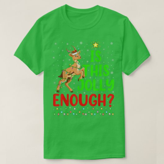 おもしろいクリスマスツリーはすてきこれだけのアンテロープ Tシャツ (デザイン正面)