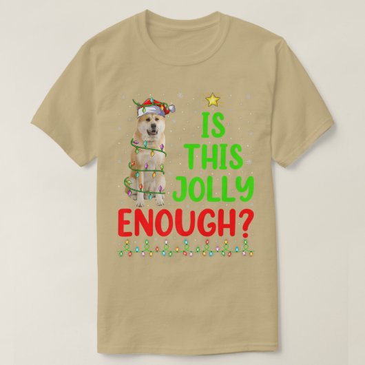 おもしろいクリスマスツリーはすてきこれだけ Tシャツ (デザイン正面)