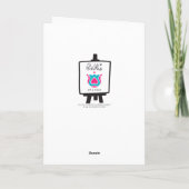 おもしろいクリスマスツリーキャット子猫漫画 シーズンカード (裏面)