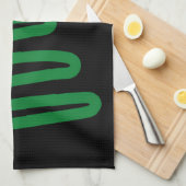 おもしろいクリスマスツリー キッチンタオル (四つ折り)