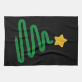 おもしろいクリスマスツリー キッチンタオル (横)