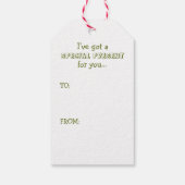 おもしろいクリスマスツリー ギフトタグ (裏面)