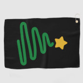 おもしろいクリスマスツリー ゴルフタオル (横)