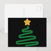 おもしろいクリスマスツリー シーズンポストカード (正面/裏面)