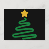 おもしろいクリスマスツリー シーズンポストカード (正面)