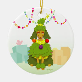 おもしろいクリスマスツリー セラミックオーナメント