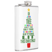 おもしろいクリスマスツリー |明るい休日のユーモアを取得する フラスク (右)