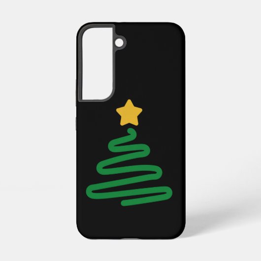 おもしろいクリスマスツリー SAMSUNG GALAXYケース (裏面)
