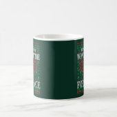 おもしろいクリスマステニス引用文醜いセーター コーヒーマグカップ (中央)