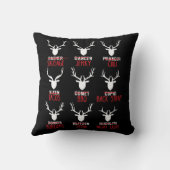 おもしろいクリスマスディアハンターズオールサンタのトナカイ クッション (裏面)