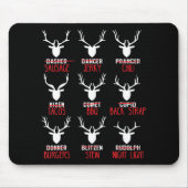 おもしろいクリスマスディアハンターズオールサンタのトナカイ マウスパッド (正面)