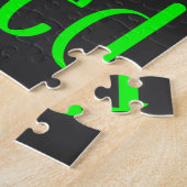 おもしろいクリスマスデザイン親愛「サンタi額」 ジグソーパズル (側面)