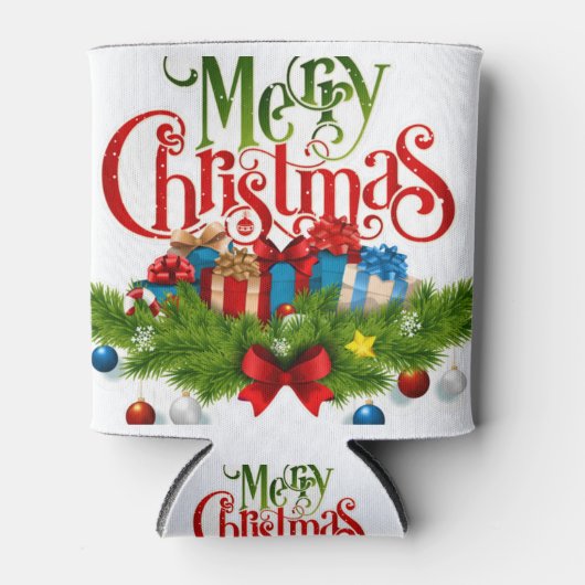 おもしろいクリスマスデザイン 缶クーラー (正面)