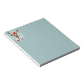 おもしろいクリスマストインデアサンタ動物アート ノートパッド (アングル)