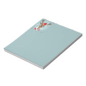 おもしろいクリスマストインデアサンタ動物アート ノートパッド (回転)